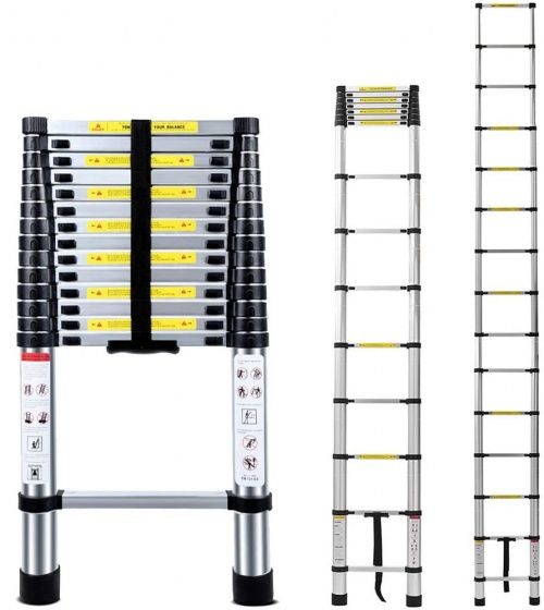 Телескопическая лестница 4,4 м  (15 ступ) ALUMET TLS 4.4 - Вид №12
