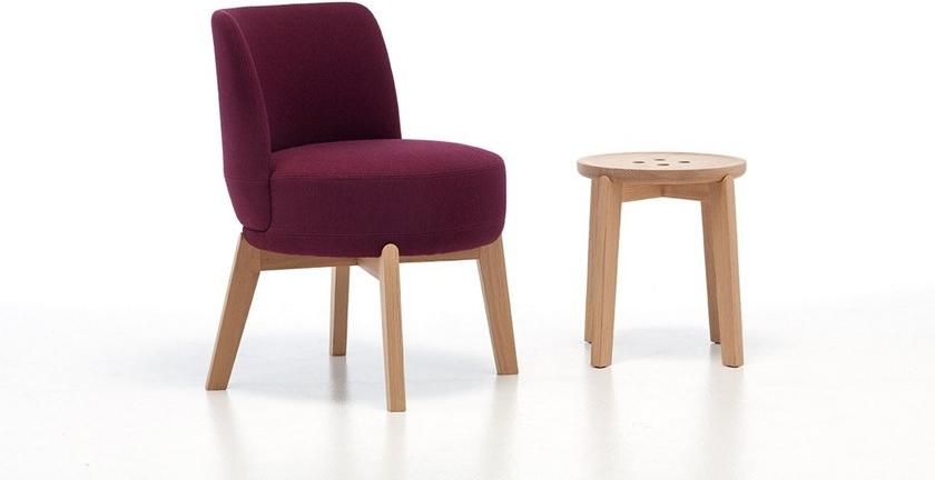 Very Wood Низкий табурет из дуба Rond sun-id-1405507 - Вид №2