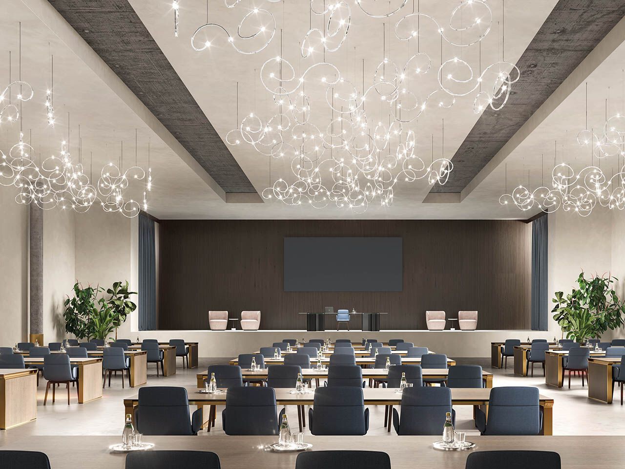 Стеклянный светодиодный подвесной светильник Masiero Raqam ARCH-00005066 - Вид №1