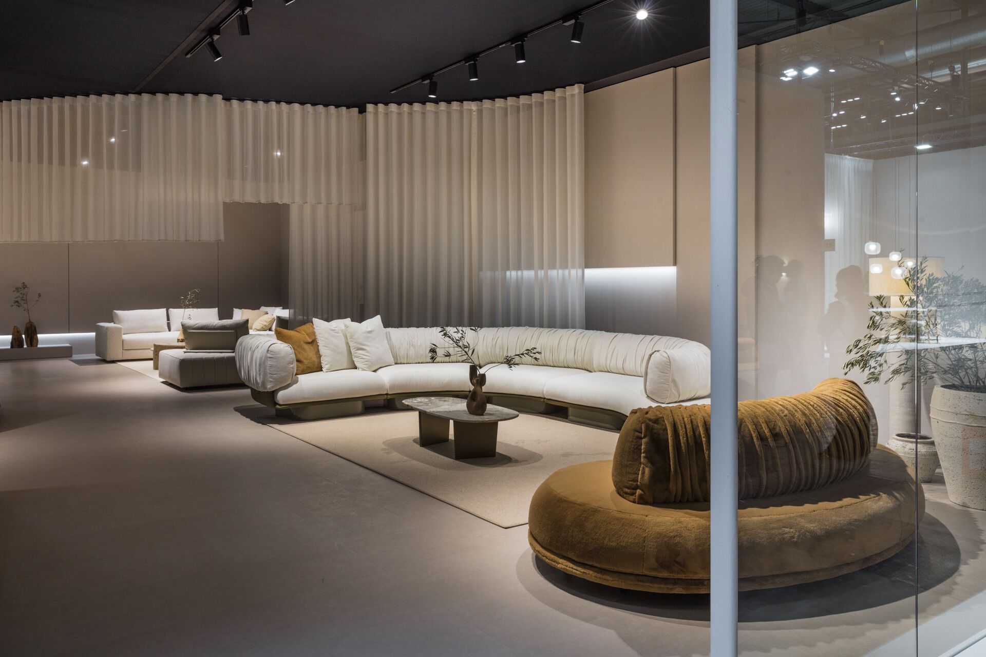 Тканевый изогнутый модульный диван NICOLINE BREAK ARCH-00001206 - Вид №4