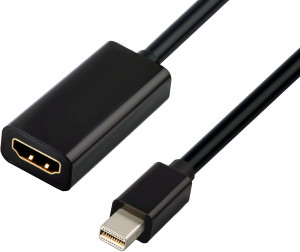 GCR-50930 адаптер-переходник apple mini displayport 20m > hdmi 19f, черный, Greenconnect