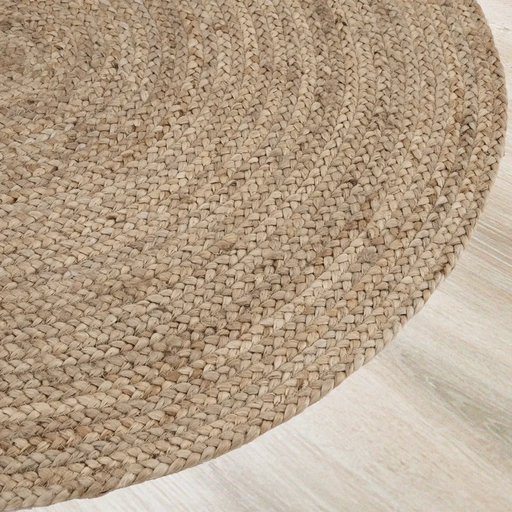 Круглый джутовый ковер INSPIRE Nils натурального цвета диаметр 100 см 82063309 STLM-1049535 - Вид №2