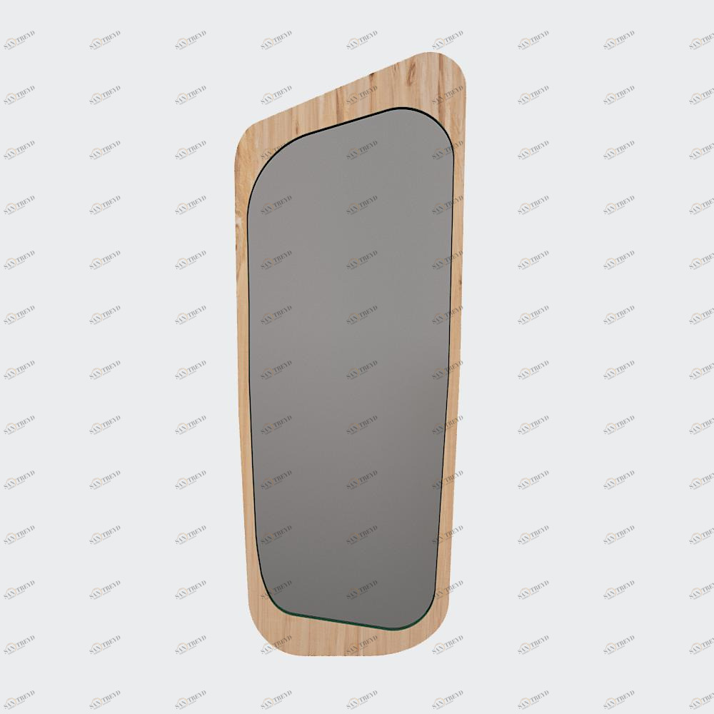 Зеркало настенное большое зеленое шпон Woodi WOODI ДИЗАЙНЕРСКИЕ 00-3966345 Зеленый 