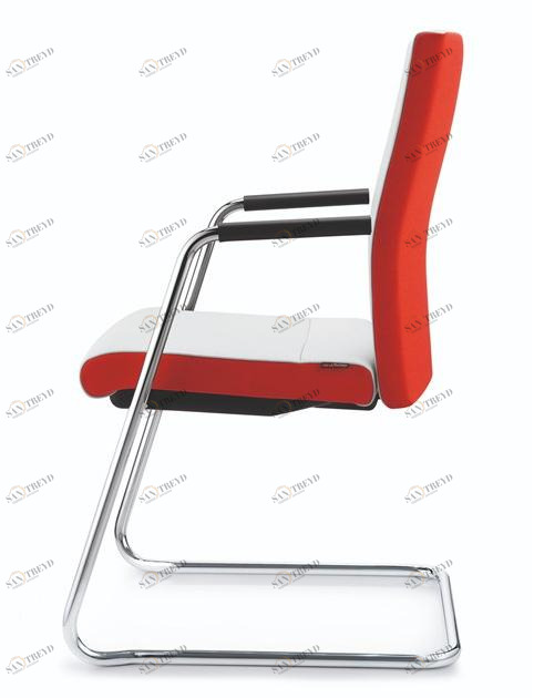 ZÜCO Стул для конференций, обитый кожей, с подлокотниками Cubo advanced Cd 123