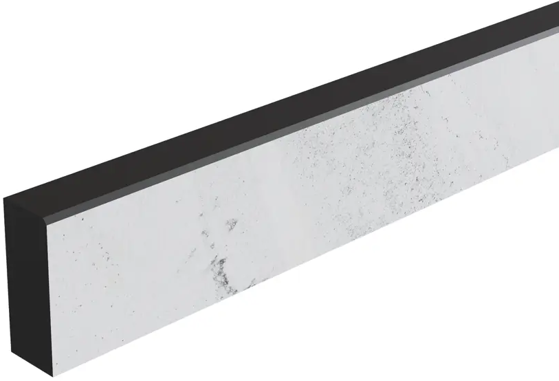 86821799 Комплект плинтусов Марола 120x4 см 1 шт 60x4 см 2 шт HPL-пластик цвет серо-белый STLM-0879561
