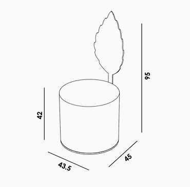 Secolo Holly Мягкий пуф со спинкой Падуб из сатинированной стали  - Вид №2