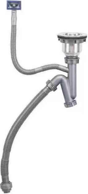 Мойка кухонная ZorG Master R ZM 7546 GRAFIT из нержавеющей стали с водопадом, графит - Вид №9