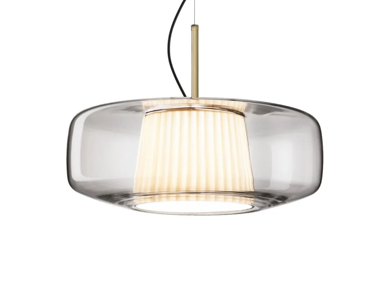 Выдувное стекло светодиодный подвесной светильник Vetreria Vistosi плиссе ARCH-00065405