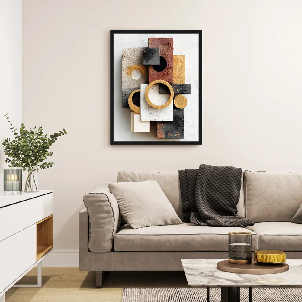 Картина в раме Геометрия текстур 40x50 см цвет разноцветный 89452550 STLM-2194106 POSTERMARKET  - Вид №2