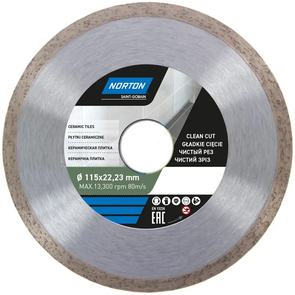 Алмазный диск Norton Ceram для резки керамической плитки 115 мм 10920441 STLM-0000780