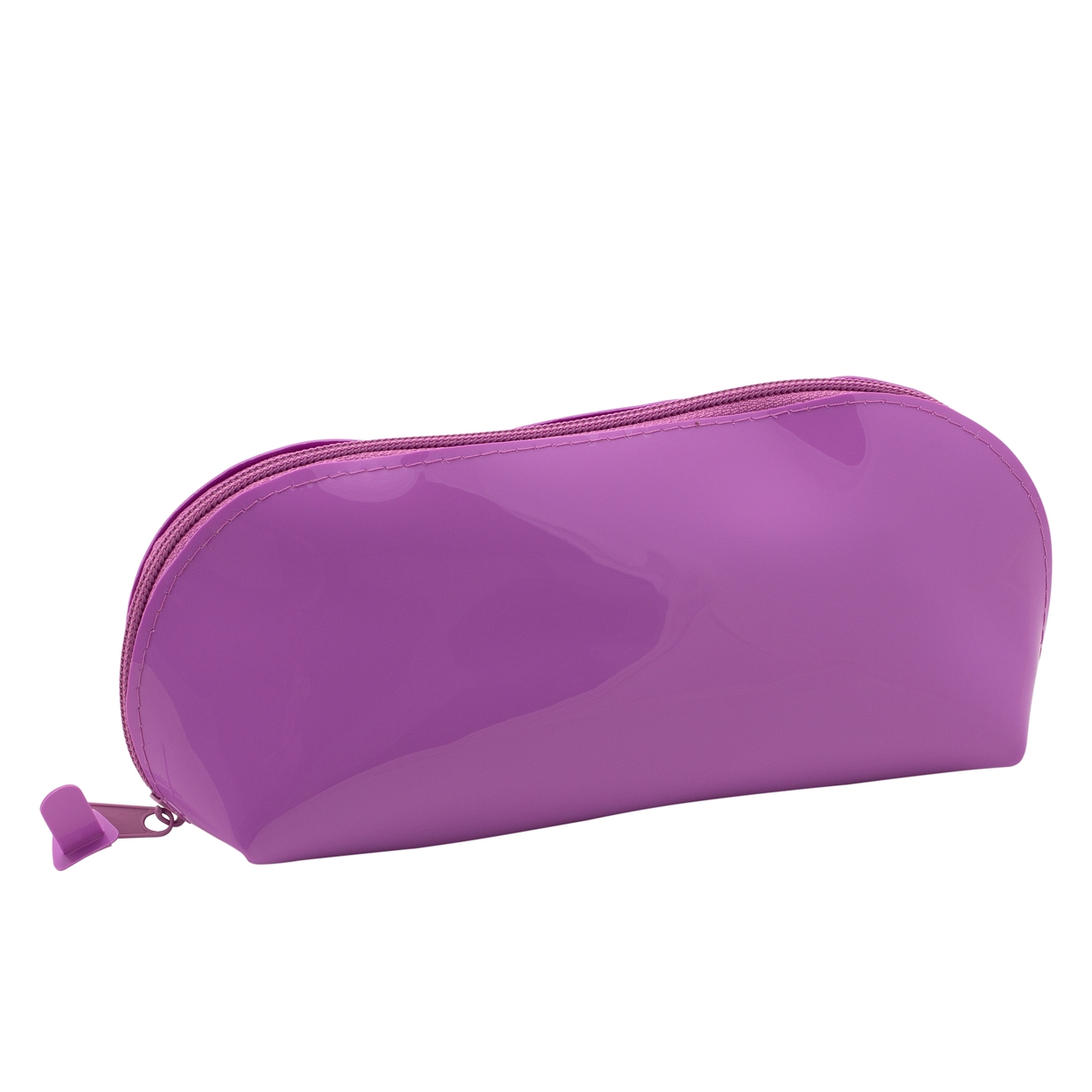 2191486 Пенал-косметичка на молнии, глянцевая ткань 3 х 22 х 9 см сиреневый Я - Художник! 