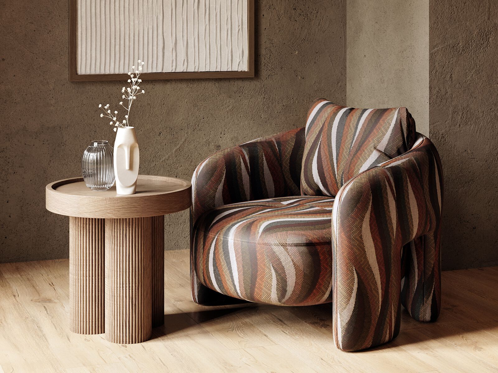 Круглый деревянный журнальный столик ANA ROQUE INTERIORS ARCH-00150968 - Вид №3