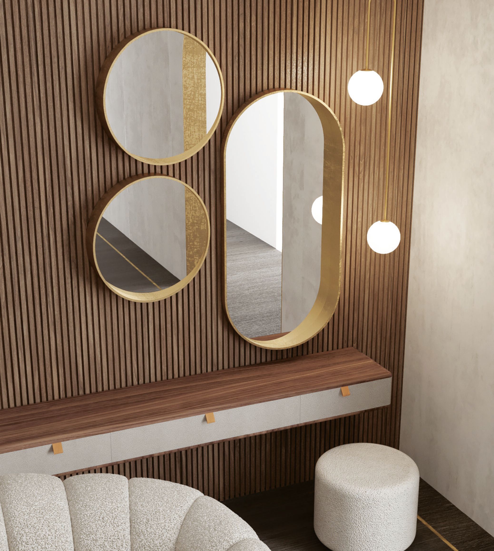 Деревянная подвесная прямоугольная консоль CASA +39 ENCORE Italia ARCH-00127816 - Вид №3