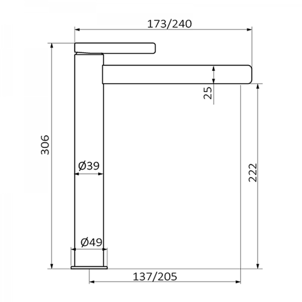 Смеситель для раковины AXIS GRB MIXERS 74511740 - Вид №1