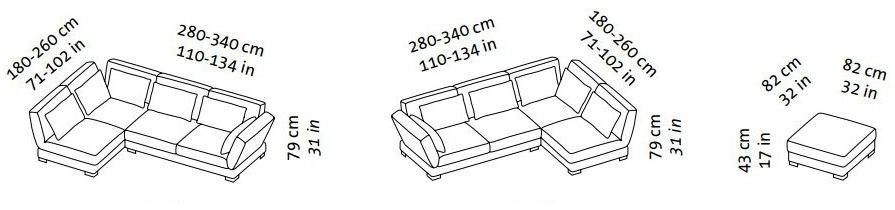 brühl Угловой диван в ткани Nook sun-id-1344715 - Вид №8