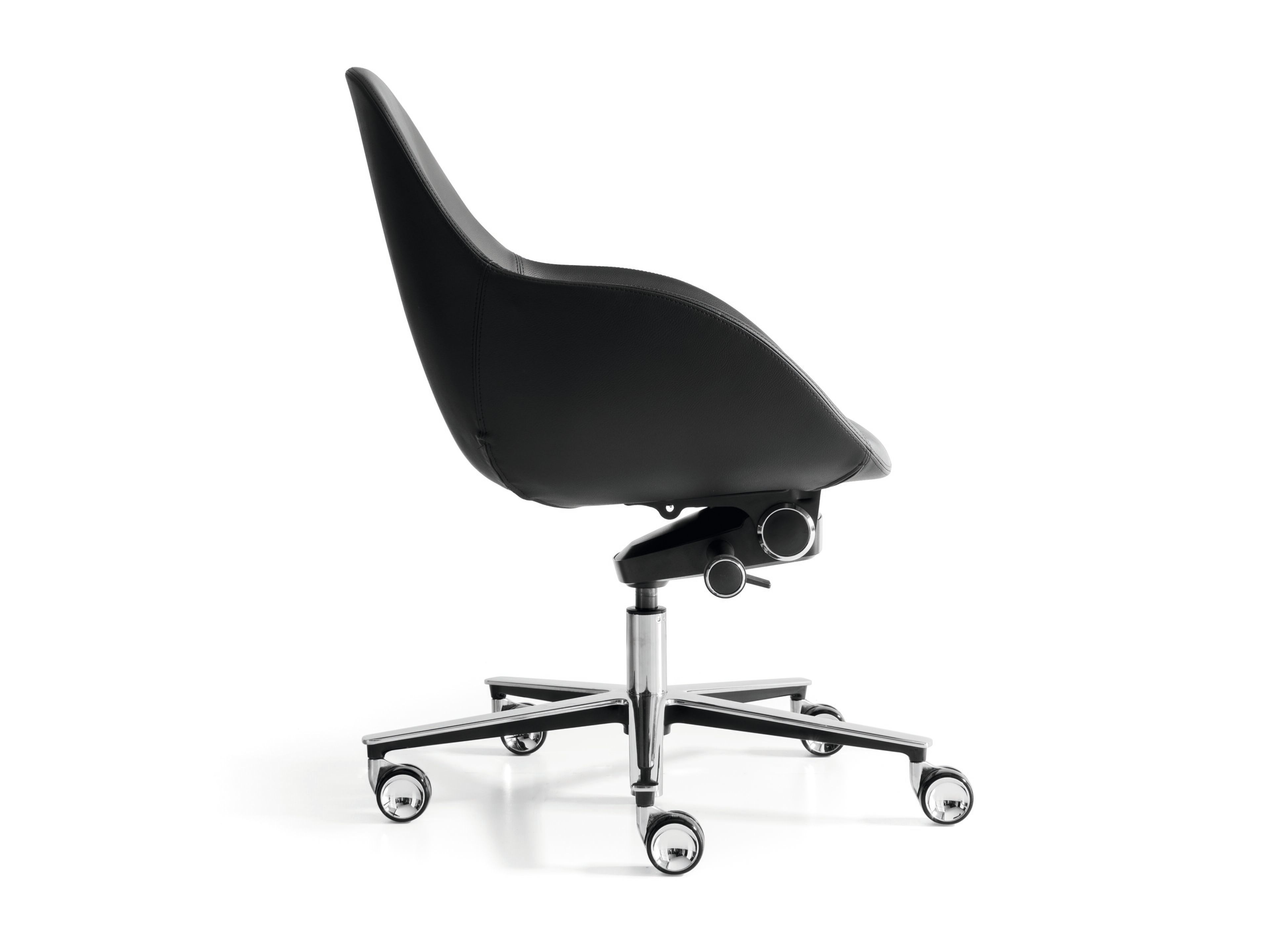 Кожаный регулируемый по высоте офисный стул с подлокотниками Martex Taara ARCH-00044424 - Вид №1