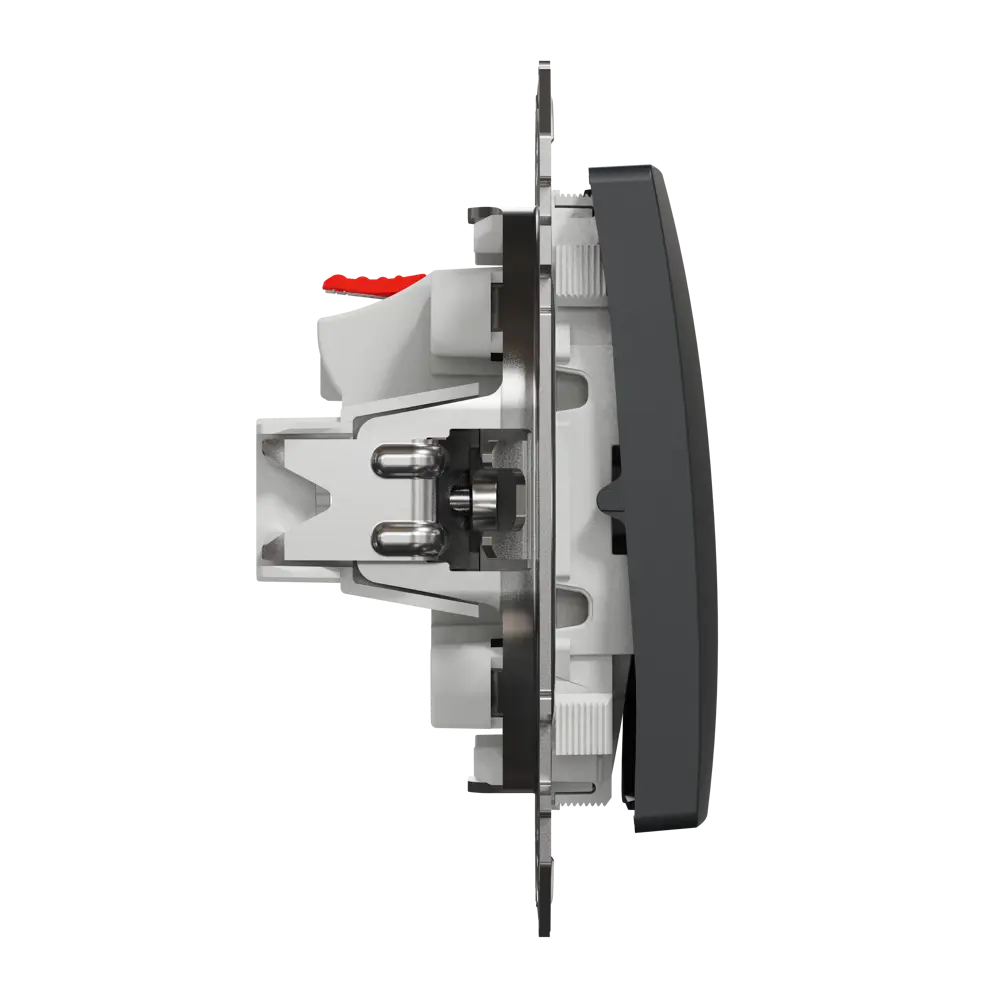 Выключатель встраиваемый Systeme Electric Sedna Design 1 клавиша, цвет антрацит 84830171 STLM-2152894 Sedna Design Elements - Вид №3