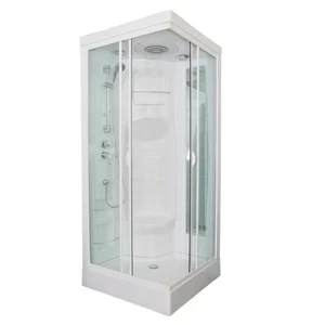 Закрытая душевая кабина Aquanet Fiji Cube 90x90 без г/м, прозрачное стекло