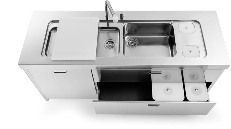 L190 Накладная раковина на столешницу  овальная ALPES-INOX Liberi in cucina - Вид №3