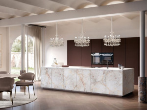 Подвесной светильник с кристаллами