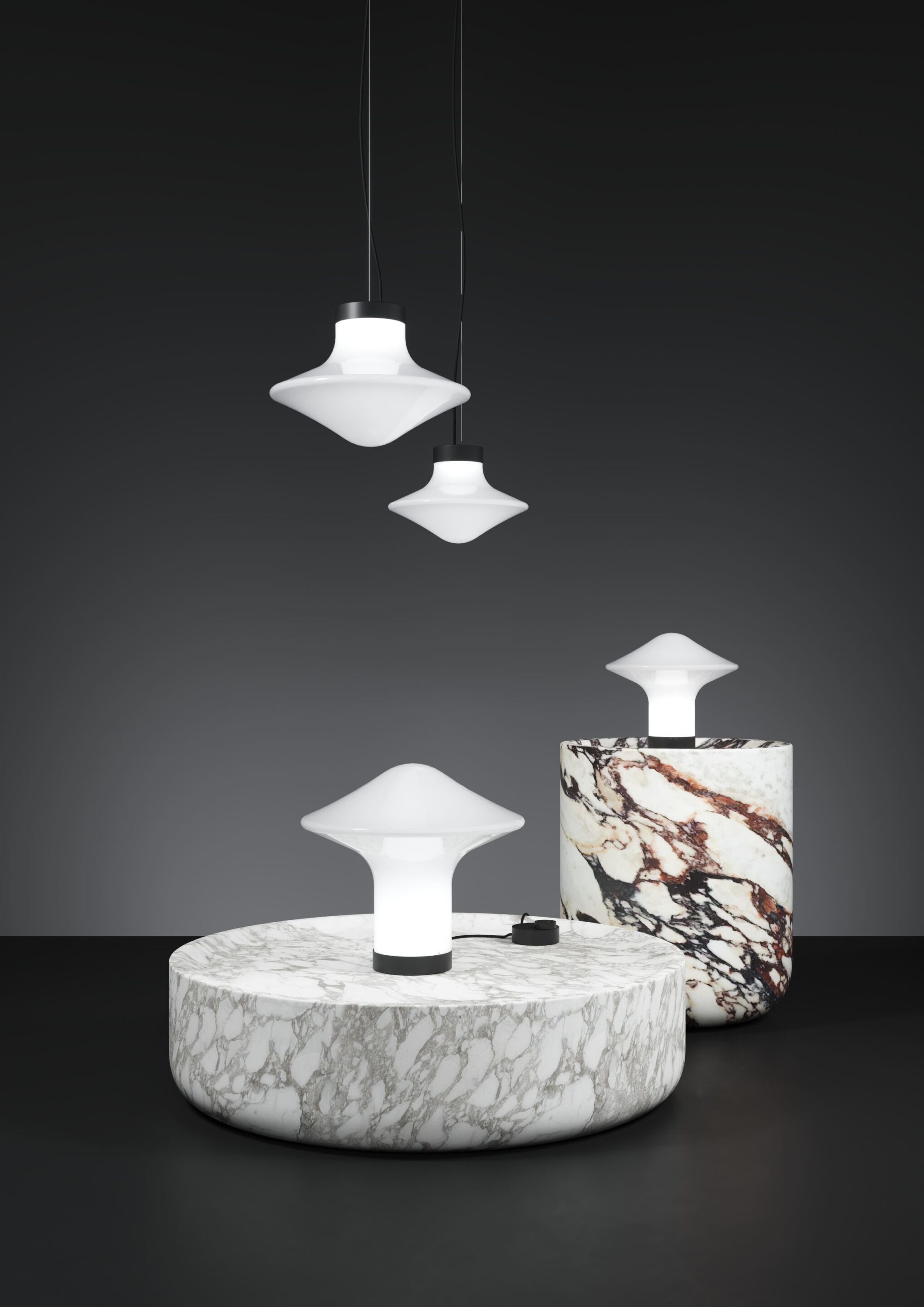 Опаловое стекло светодиодный подвесной светильник BROKIS Волчок ARCH-00071922 - Вид №9