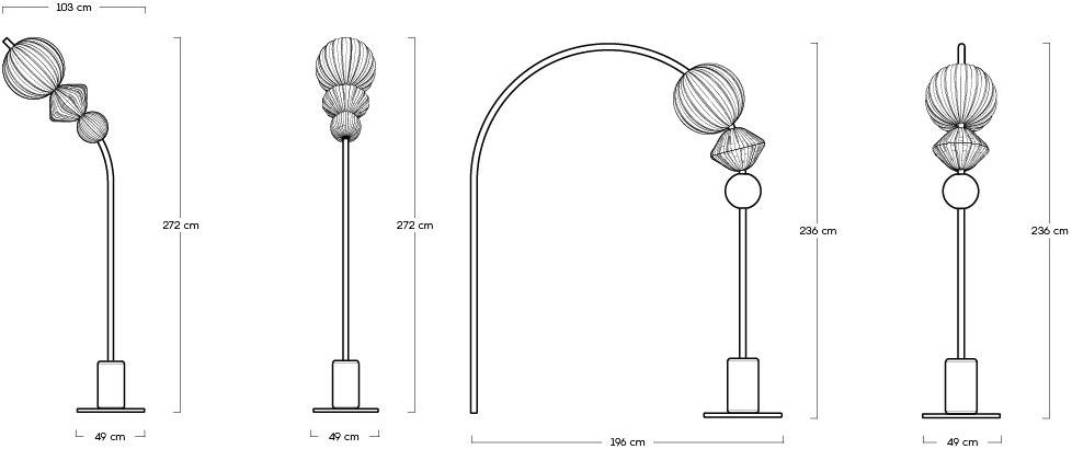 Myyour Дуговая лампа для наружного освещения в Poleasy® sun-id-1408059 - Вид №2