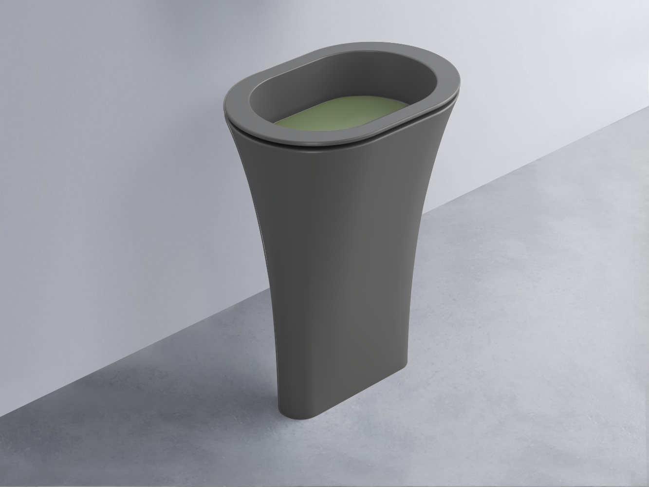 AMLA65-CM+AMPILO-AG+AMCOLO-CM Раковина Amedeo Ovale отдельностоящая cielo Enjoy + Amedeo Ceramica Cielo