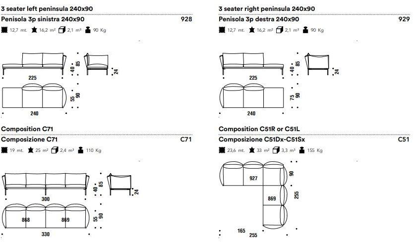 Moroso Диван из кожи или ткани Gentry sun-id-1363329 - Вид №3