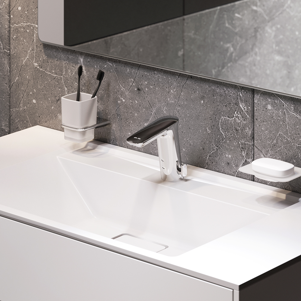 F50A02300 Inspire V2.0 смеситель для умывальника сенсорный хром шт. AM.PM Inspire 2.0 