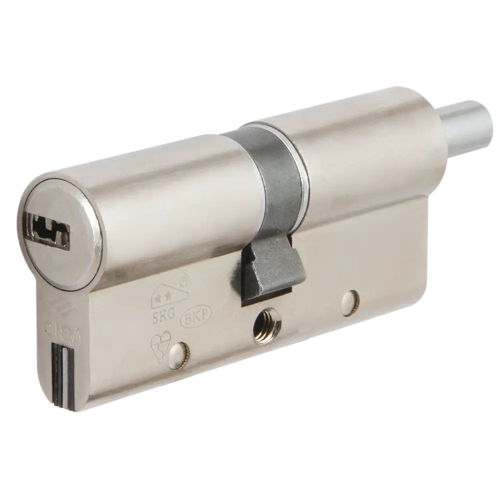 Цилиндр Cisa Astral S ОА3S2-85.12, 40x10x30 мм, ключ/шток, цвет никель, без вертушки STLM-2099033