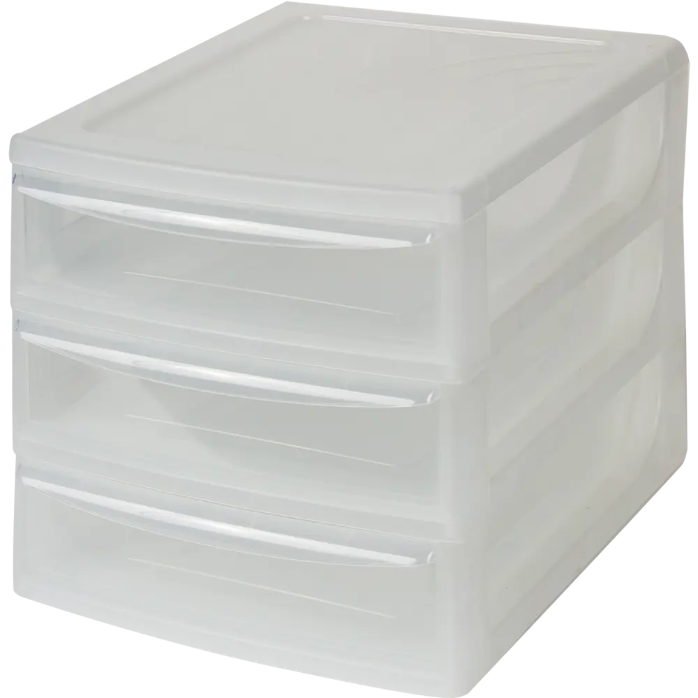 ECONOVA Органайзер настольный с тремя прозрачными ящиками 82175736