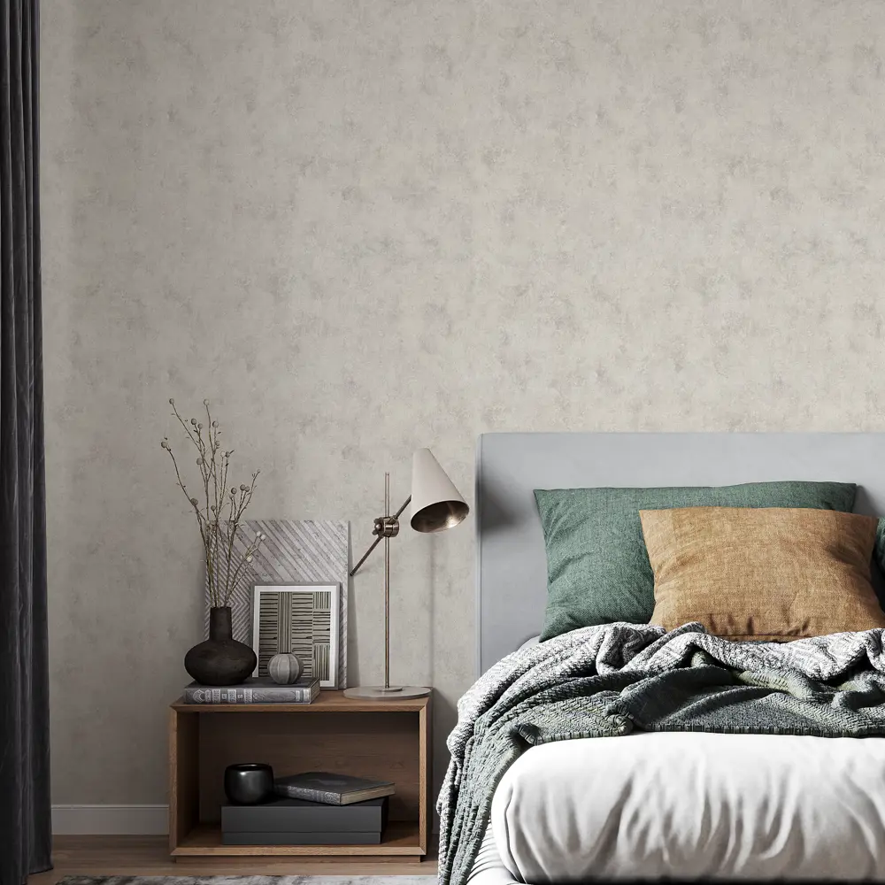 INSPIRE Decobeton - флизелиновые обои под бетон в бежевых тонах 87542857 STLM-0074359 - Вид №2