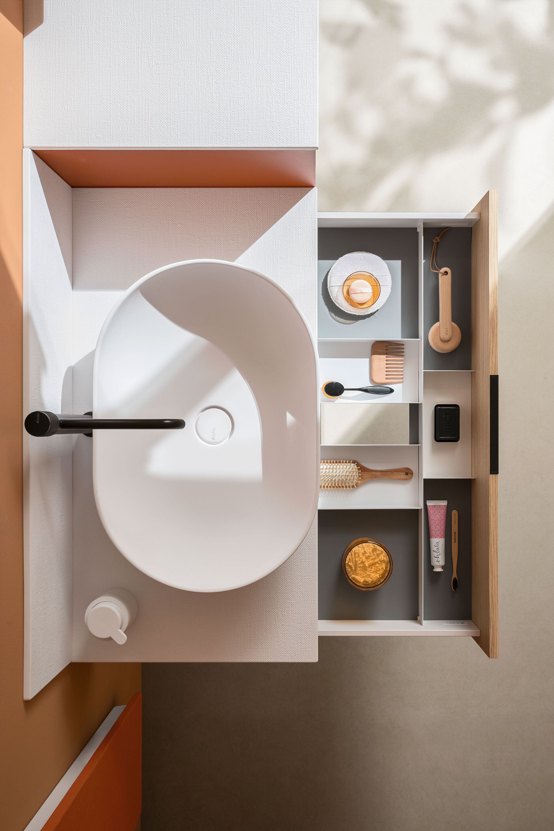 Подвесной умывальник из гидро-масляного шпона ARBLU Dress System ARCH-00062303 - Вид №3