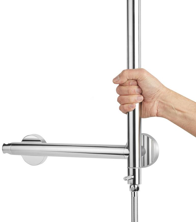 Ponte Giulio Душевая стойка из нержавеющей стали с боковой ручкой Solo sun-id-1424960 - Вид №2