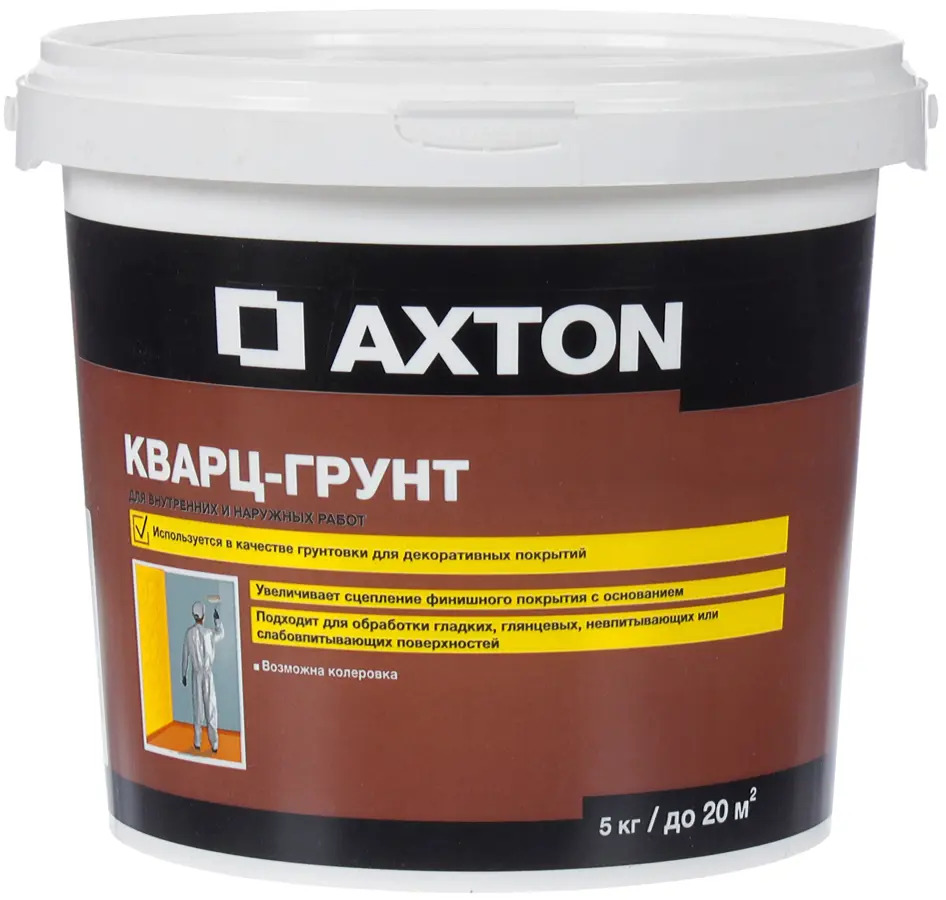 Кварц-грунт AXTON 5 кг для идеальной адгезии 81960748