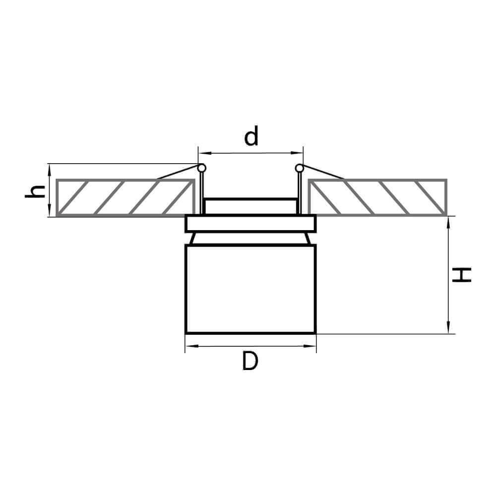 Спот черный встраиваемый Lightstar Forte Inca 213847 LIGHTSTAR FORTE INCA 00-3891016 Черный  - Вид №2