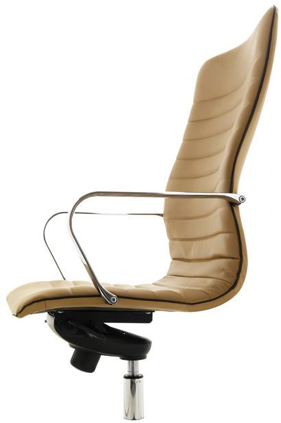 Quinti Sedute Кожаное кресло руководителя, регулируемое по высоте, с 5 спицами и подлокотниками Ice sun-id-1448986 - Вид №1