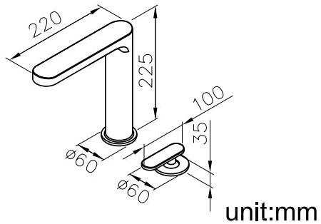 JUSTIME Кухонный смеситель на два отверстия, поворотный излив Charming 6922-x6-80cp - Вид №2