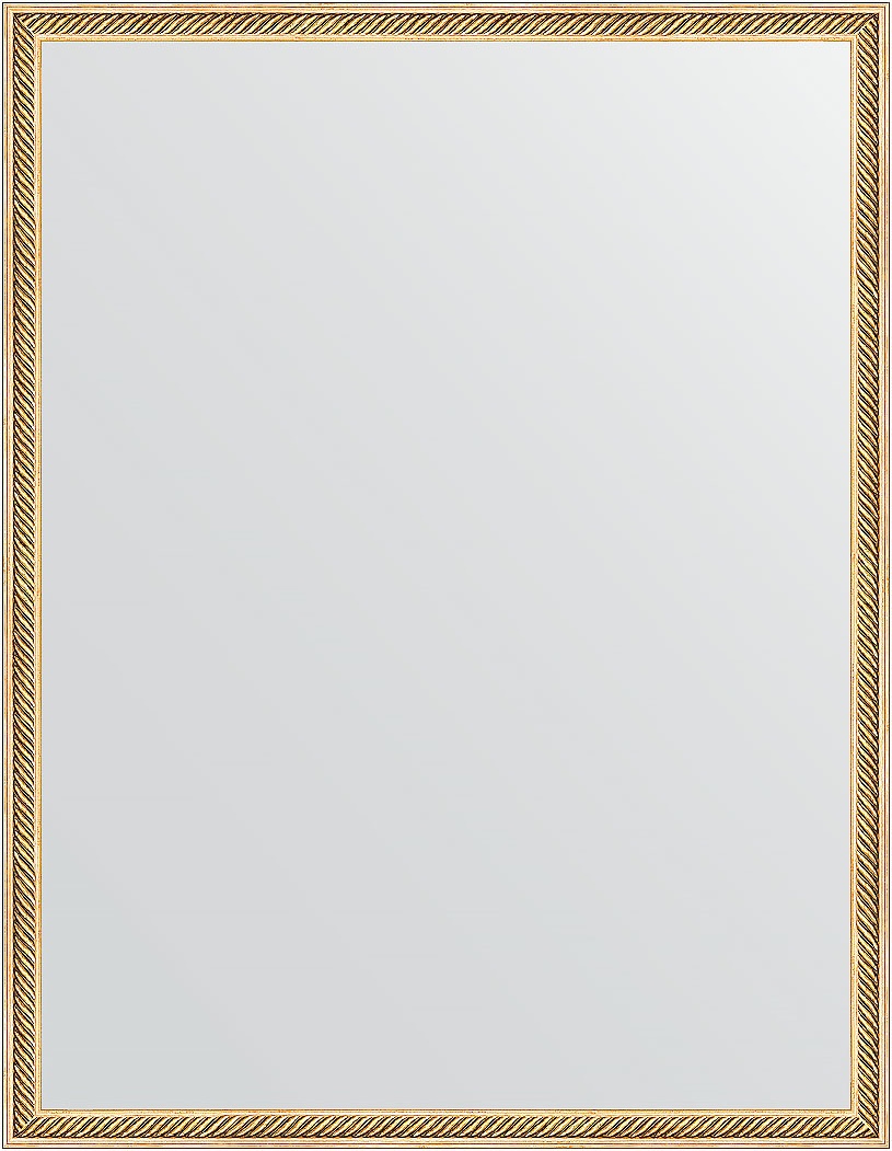 BY 0675 Зеркало в багетной раме - витое золото 28 mm EVOFORM Definite