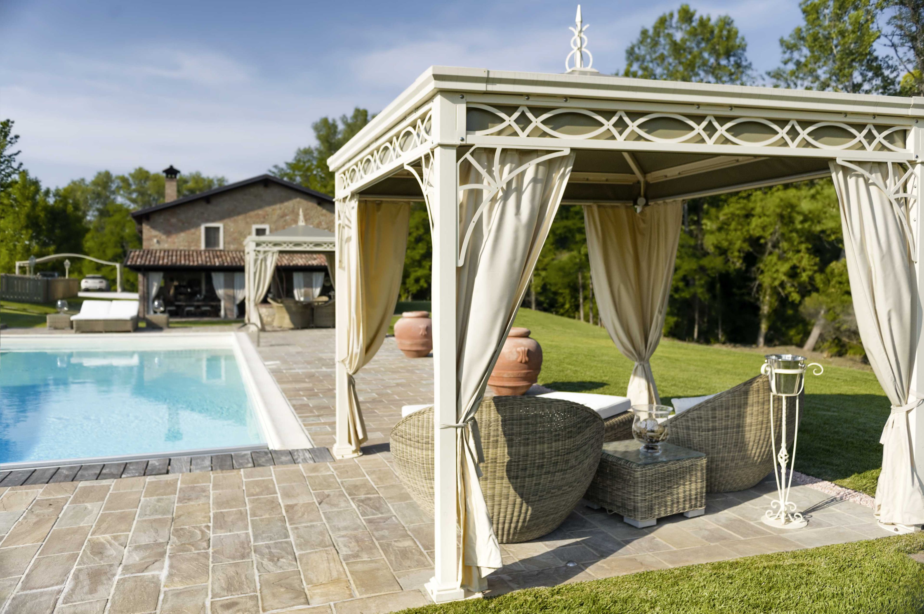 Отдельно стоящие беседки с сертифицированной крышкой из ПВХ L'Officina by Adami S4 ARCH-00094398 - Вид №4