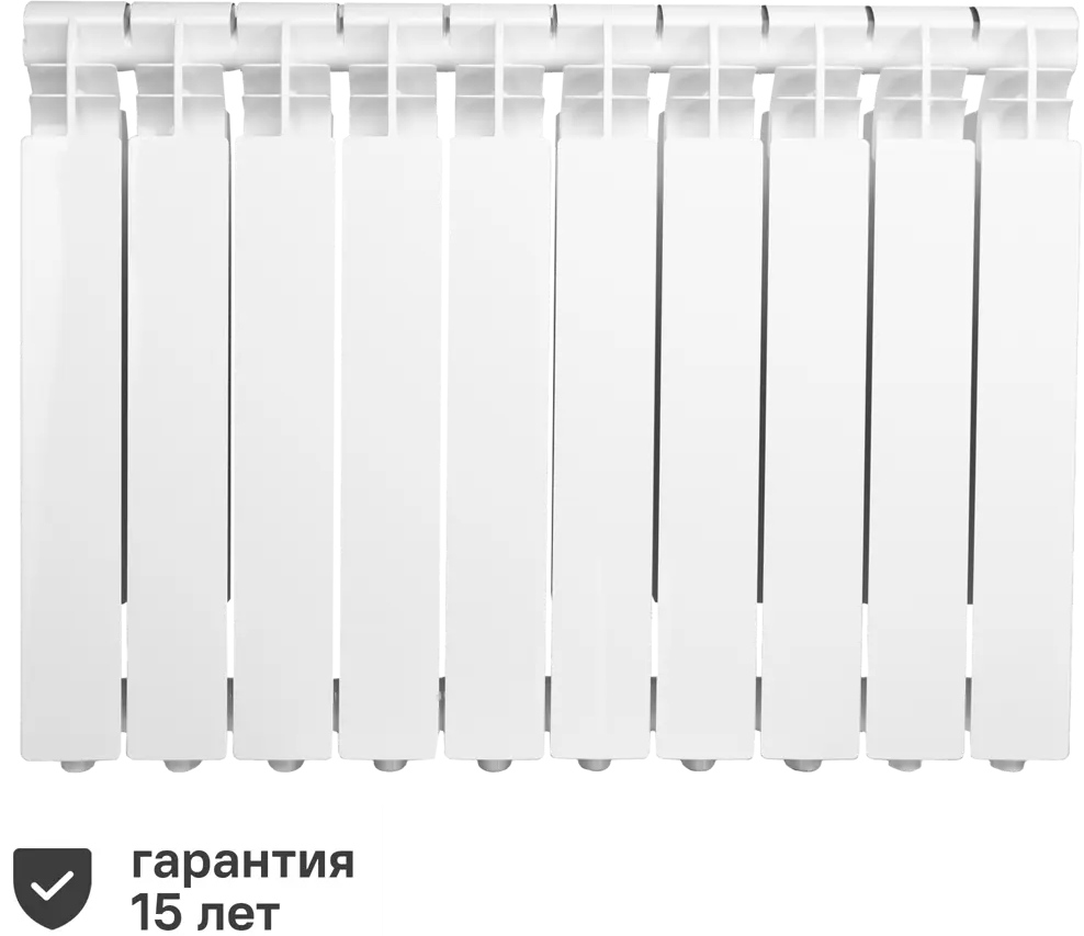 MONLAN Алюминиевый радиатор 10 секций белый для эффективного отопления 82735979