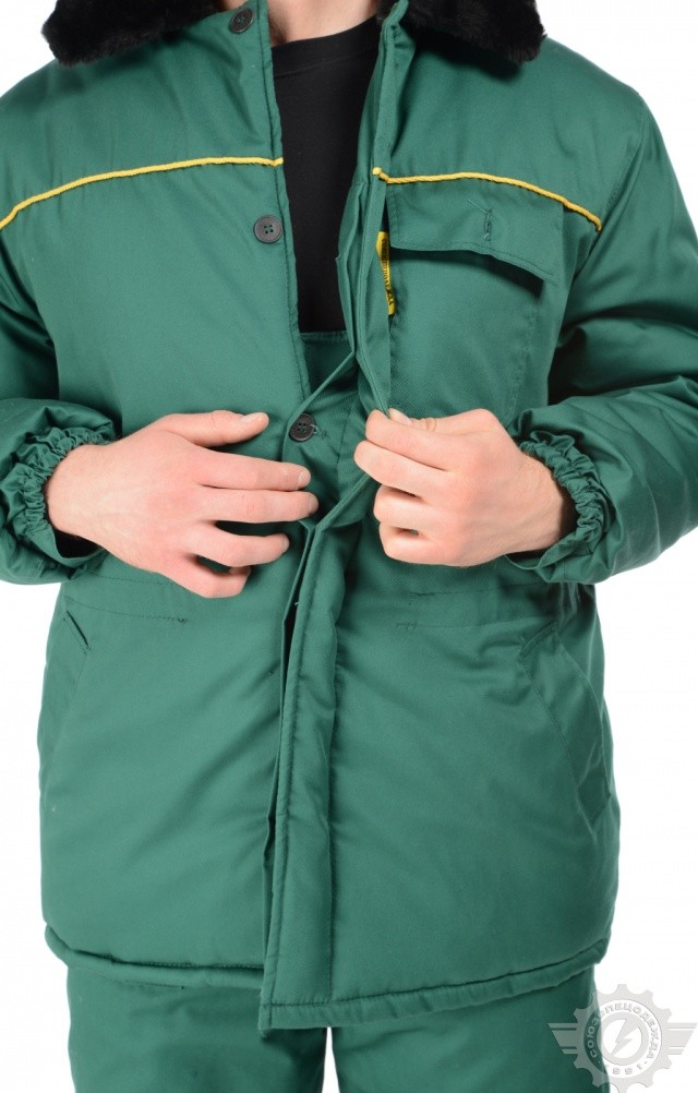 63761 Костюм "Эксперт-К" зимний темно-зеленый  Зимняя спецодежда  размер 60-62/182-188  - Вид №12