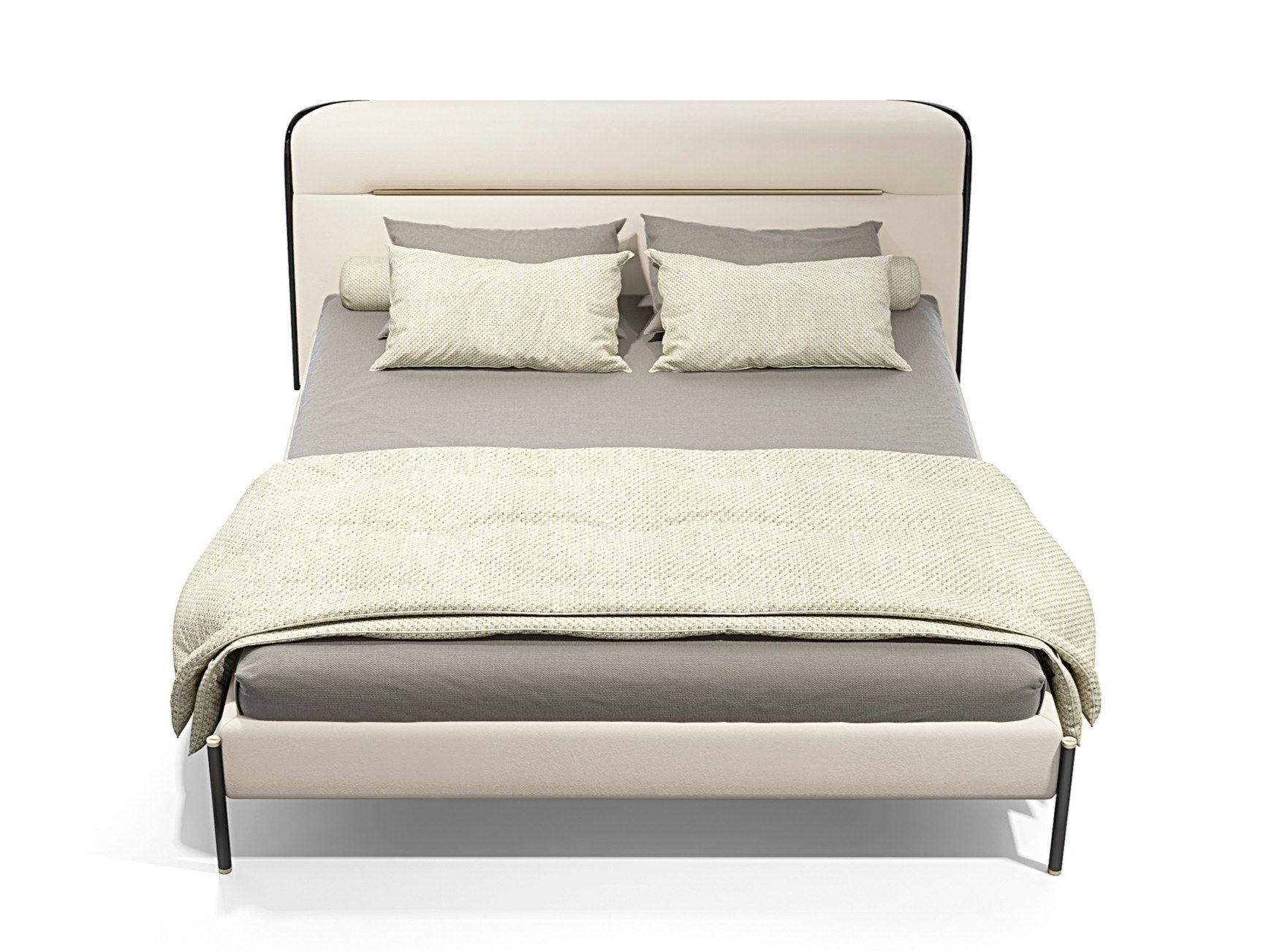 Двуспальная кровать из ткани с мягким изголовьем Capital Collection MayFair ARCH-00078313 - Вид №8