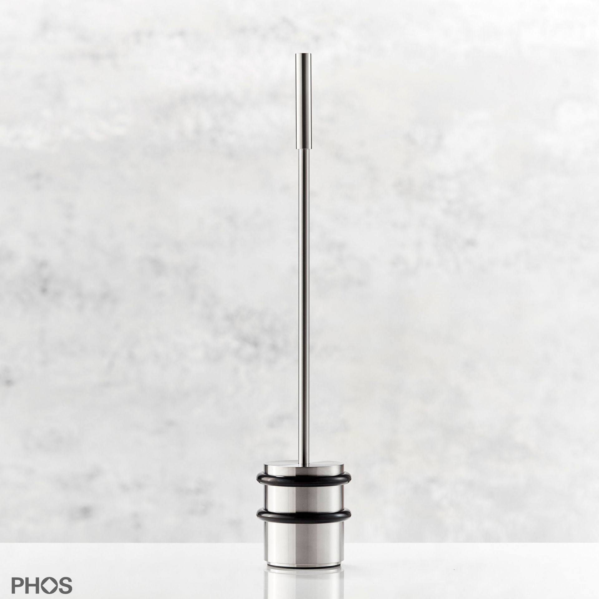 TSB90-110G450 Напольный дверной стопор, тяжелый, с ручкой 45 см. PHOS 