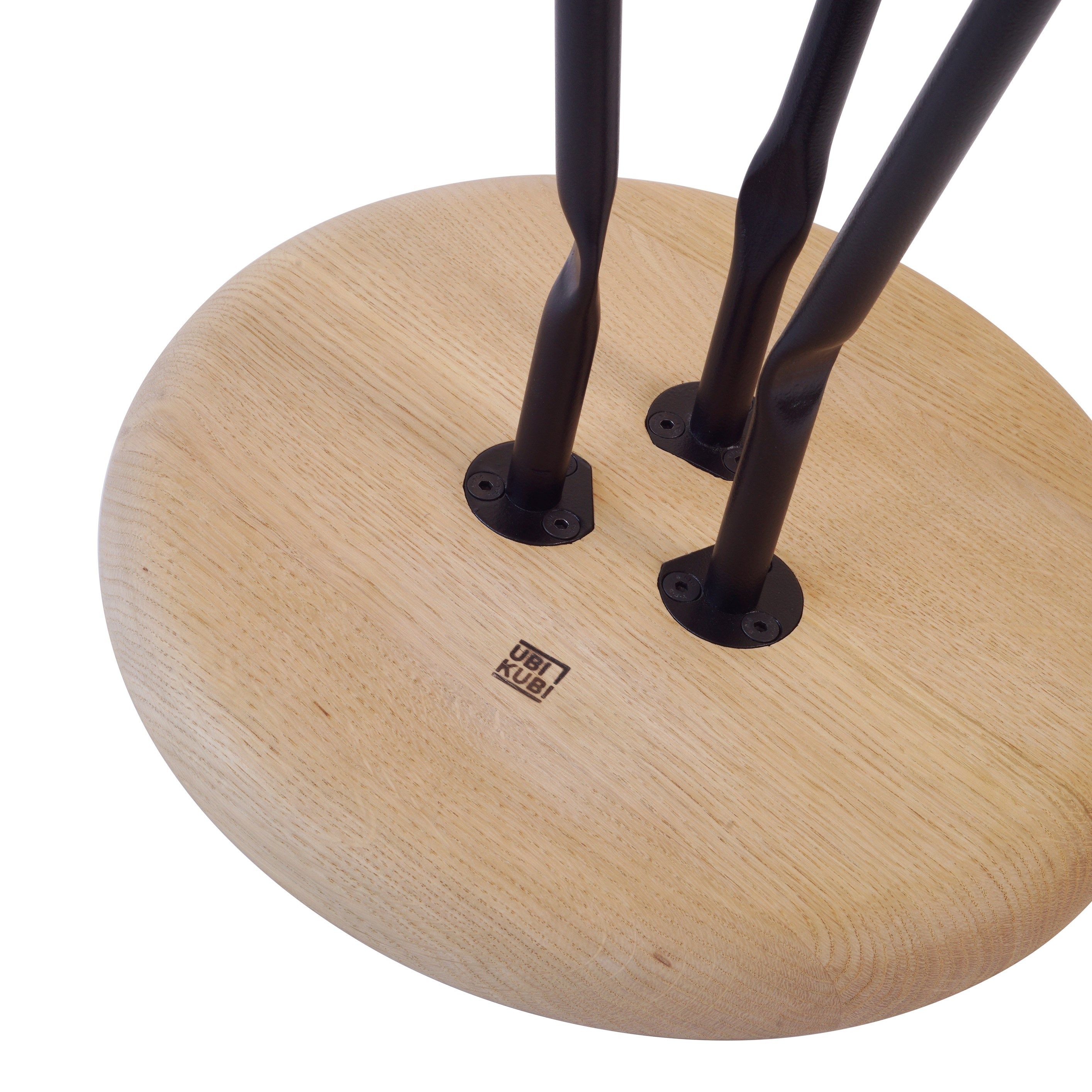 Низкий круглый журнальный столик из дуба Askia ARCH-00088023 - Вид №2