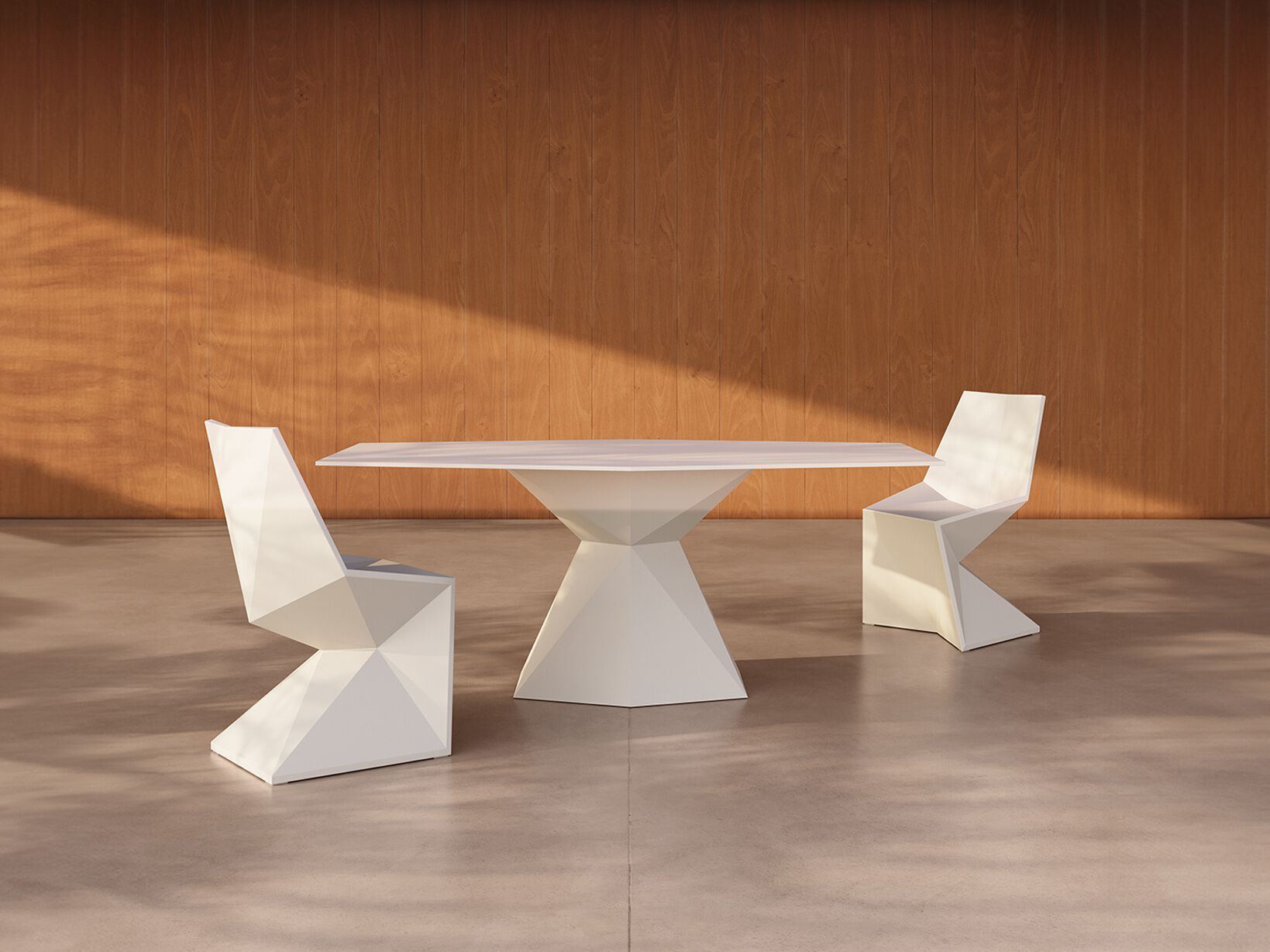 Поли консольный стул сада Vondom Vertex ARCH-00029324 - Вид №3