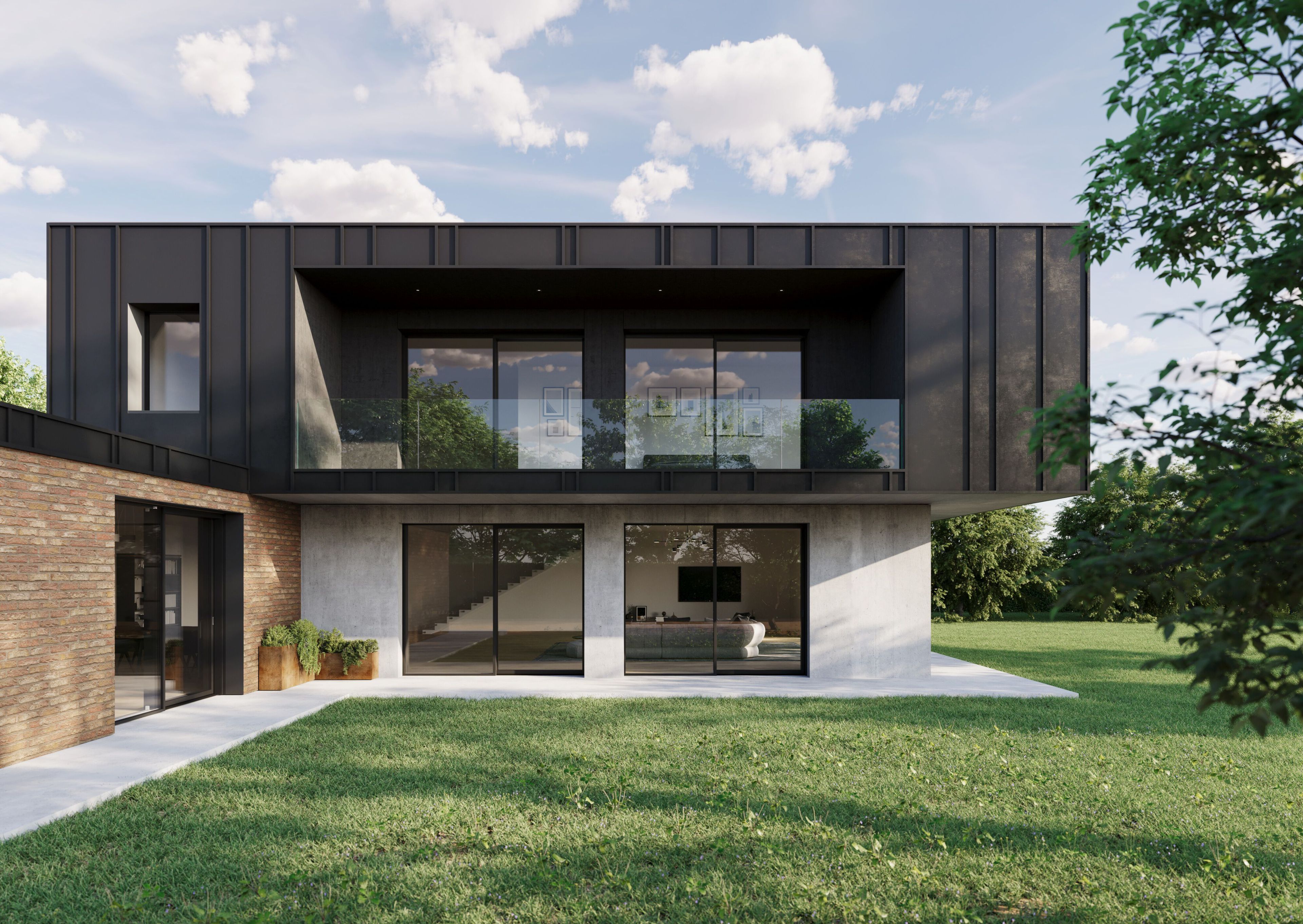 Раздвижные окна из дерева и алюминия minimal Impronta EXENTIAL ARCH-00122343 - Вид №4