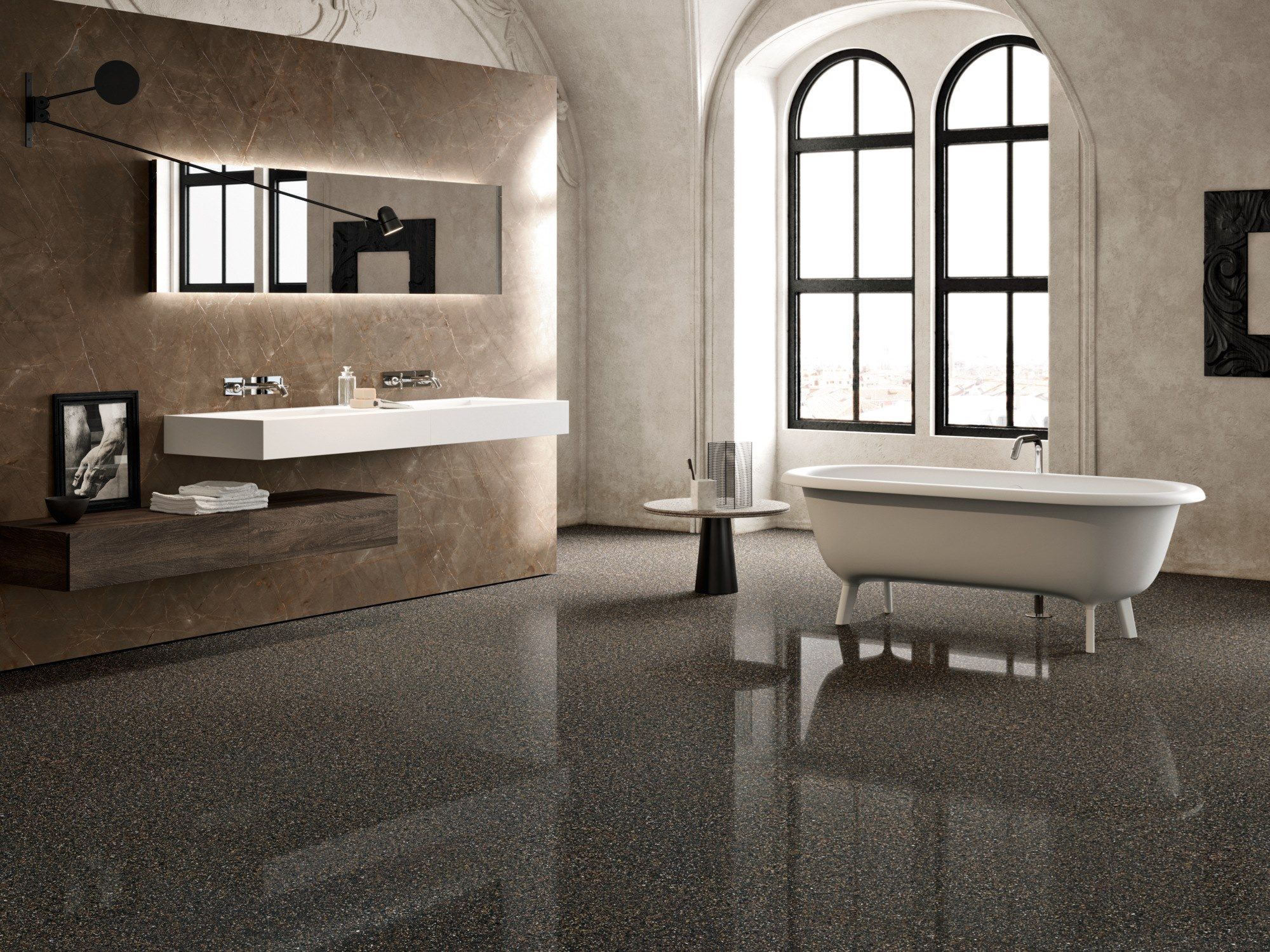 Пол / облицовка керамогранита для интерьера с эффектом камня ARIOSTEA академия полного тела ARCH-00024995 - Вид №4