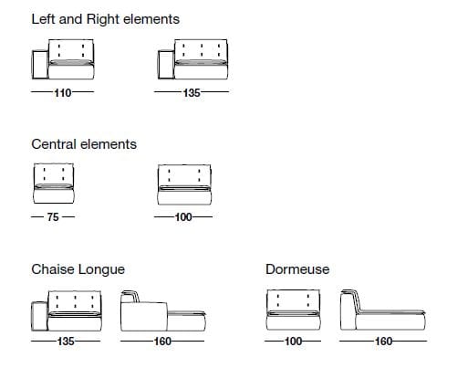 Угловой диван из ткани Marac облако ARCH-00047749 - Вид №7