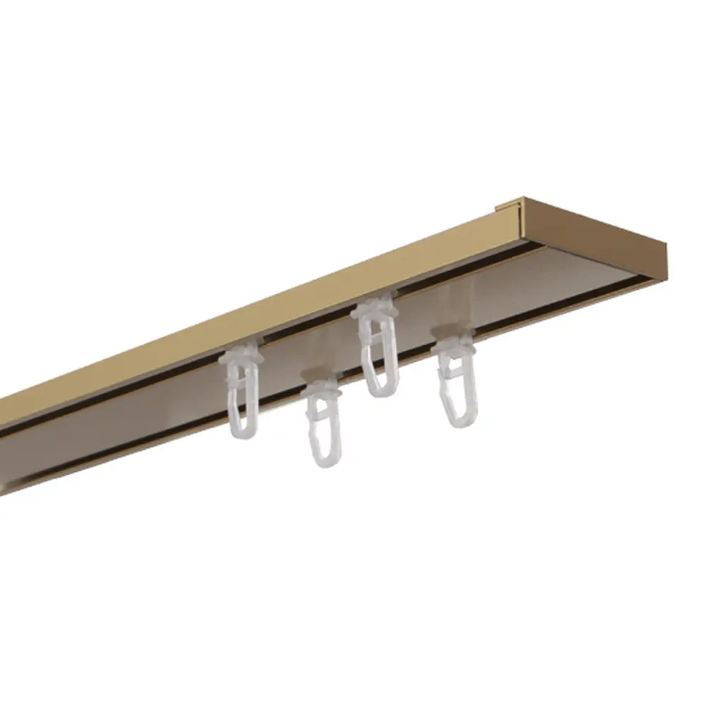 Карниз двухрядный Арт-декор Atlant 200 см алюминий цвет золото STLM-2168934